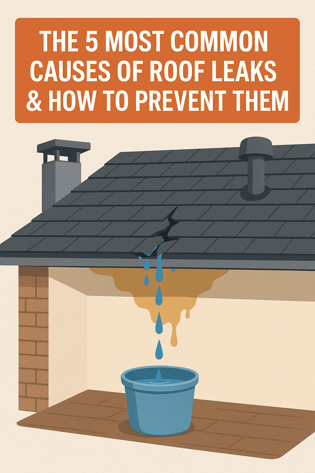 The 5 Most Common Causes of Roof Leaks & How to Prevent Them